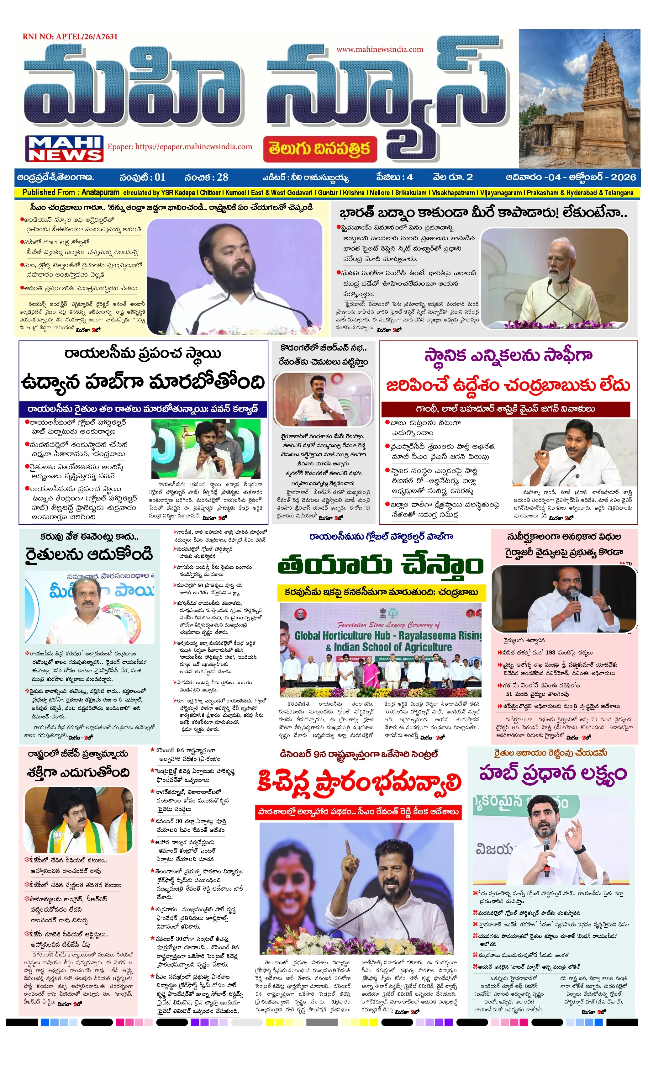 ANATAPURAM & SRI SATYA SAI DISTS Page 1